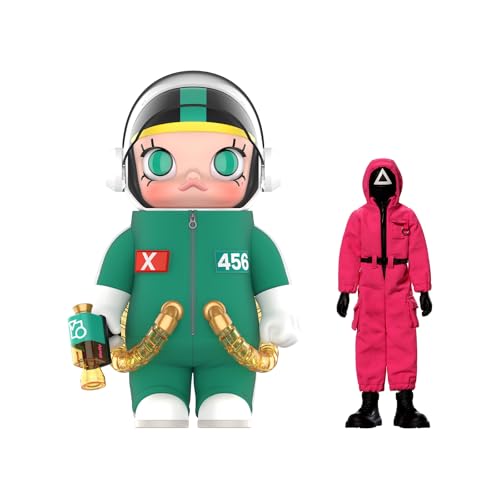 [정품보증] 팝마트 MEGA SPACE MOLLY 400% + 오징어 게임 세트: 압도적 존재감의 아트토이